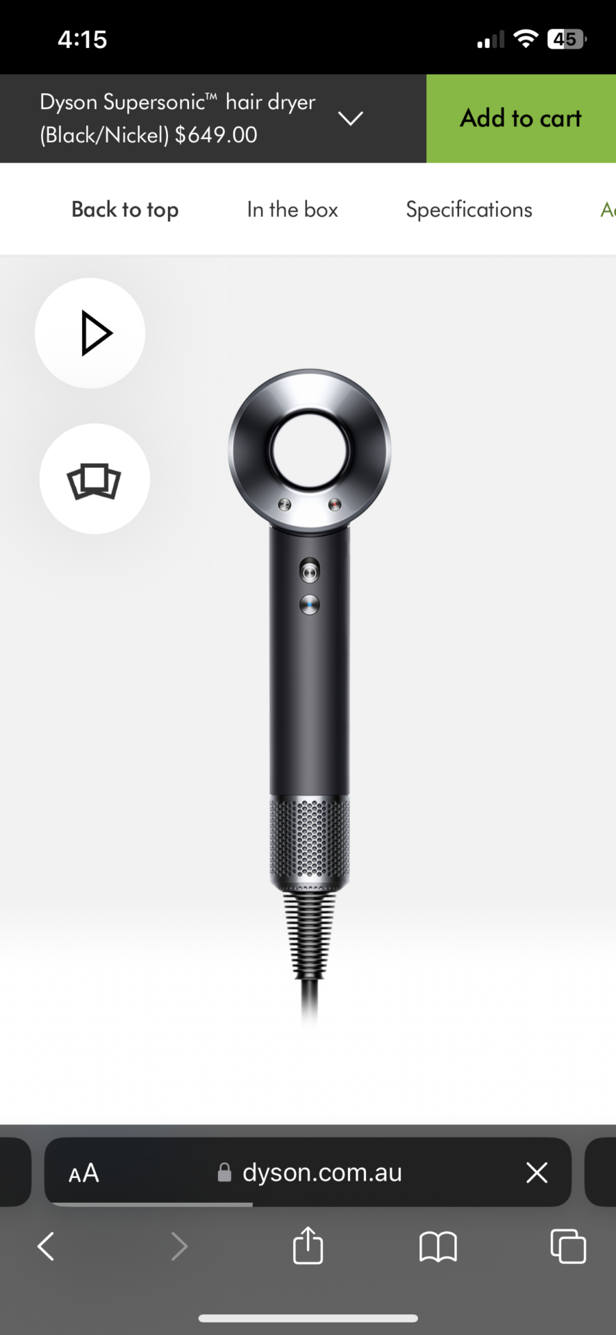 Dyson Supersonic™ hair dryer