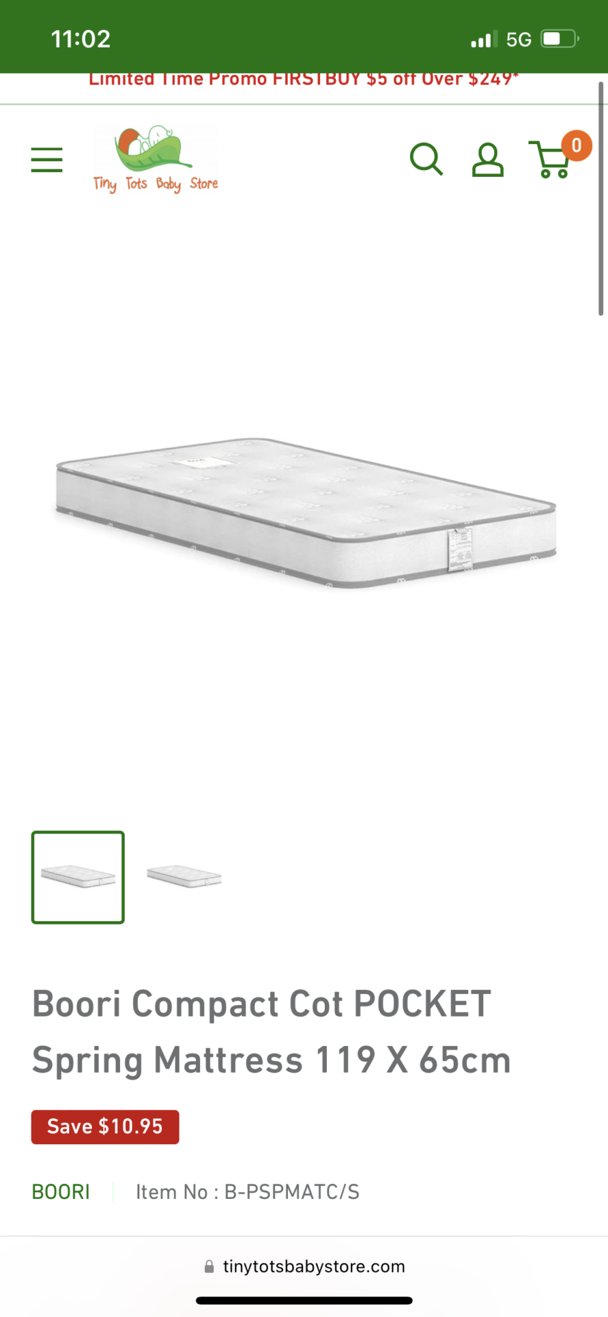 Cot mattress