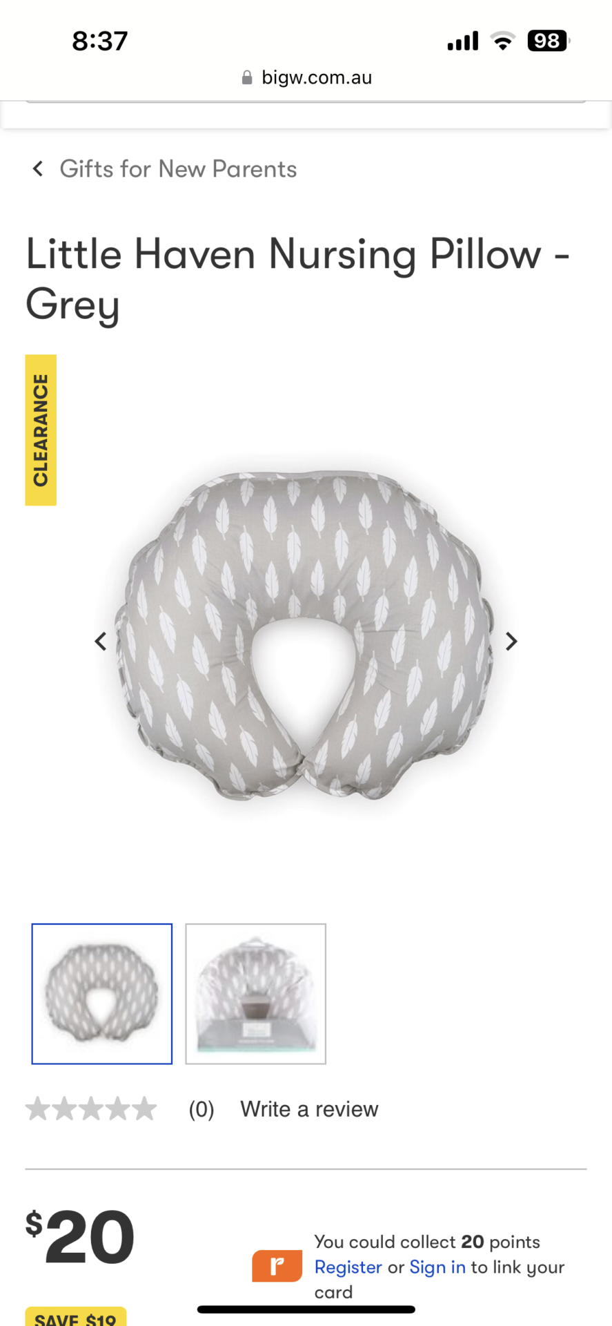 Nursing pillow