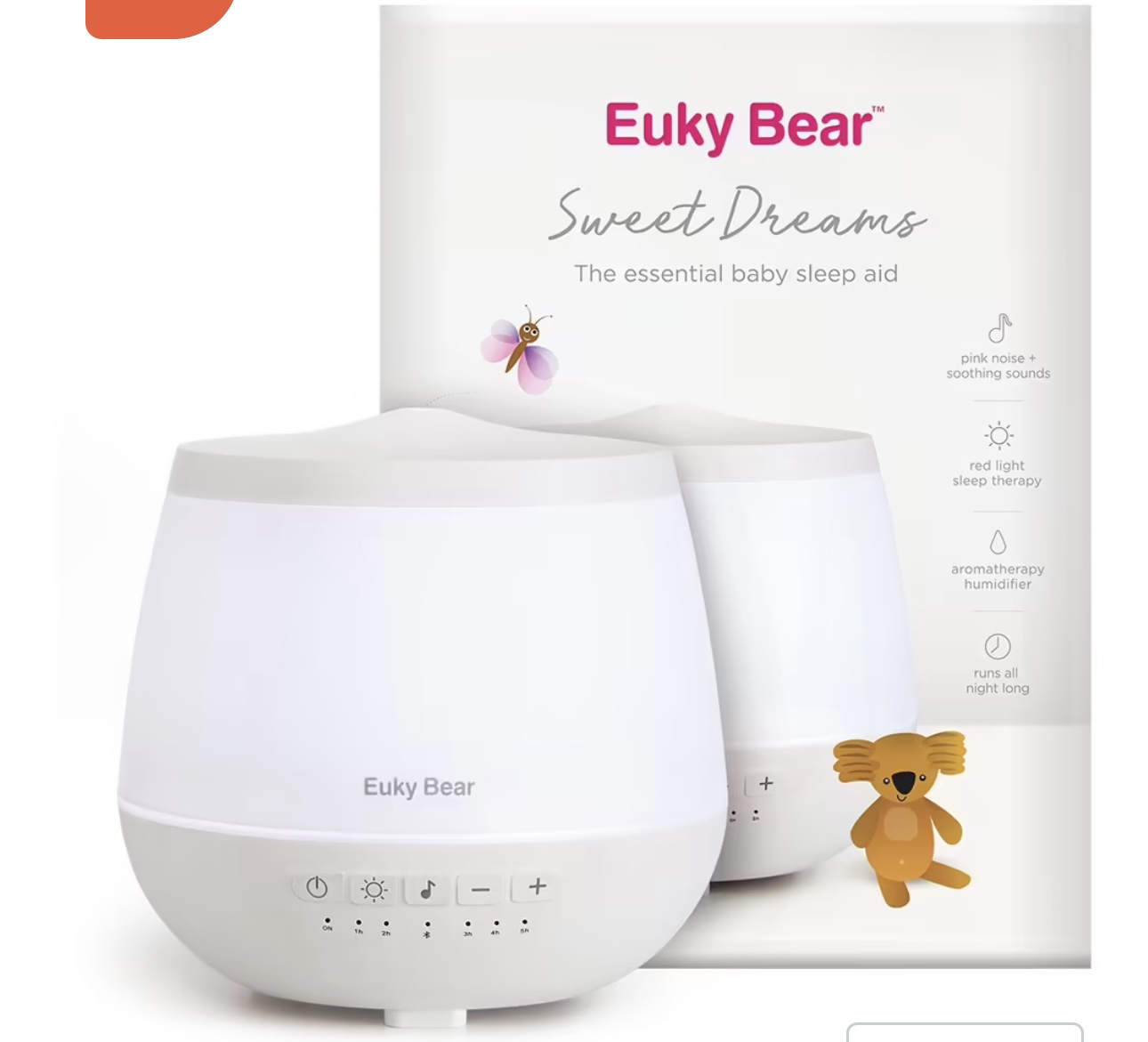 Euky Bear Sweet Dreams Sleep Aid - Diffuser and Nightlight