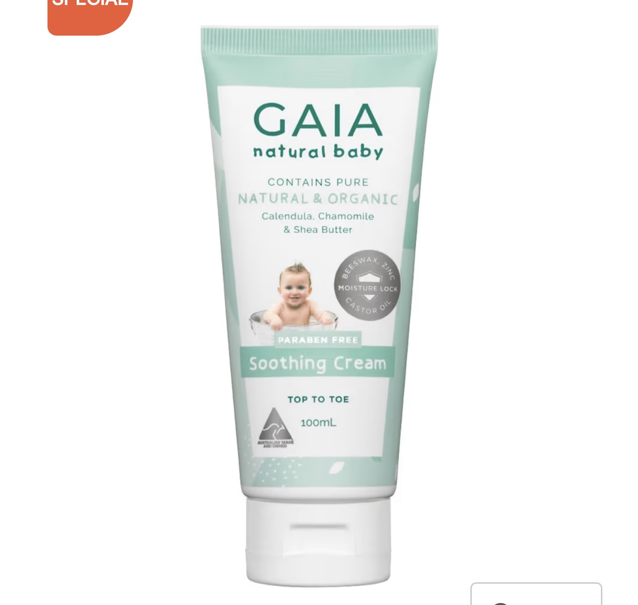 Gaia Baby Soothing Cream 100Ml