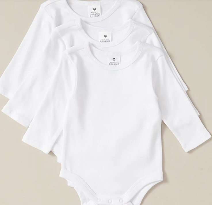 3 pack long sleeve bodysuit