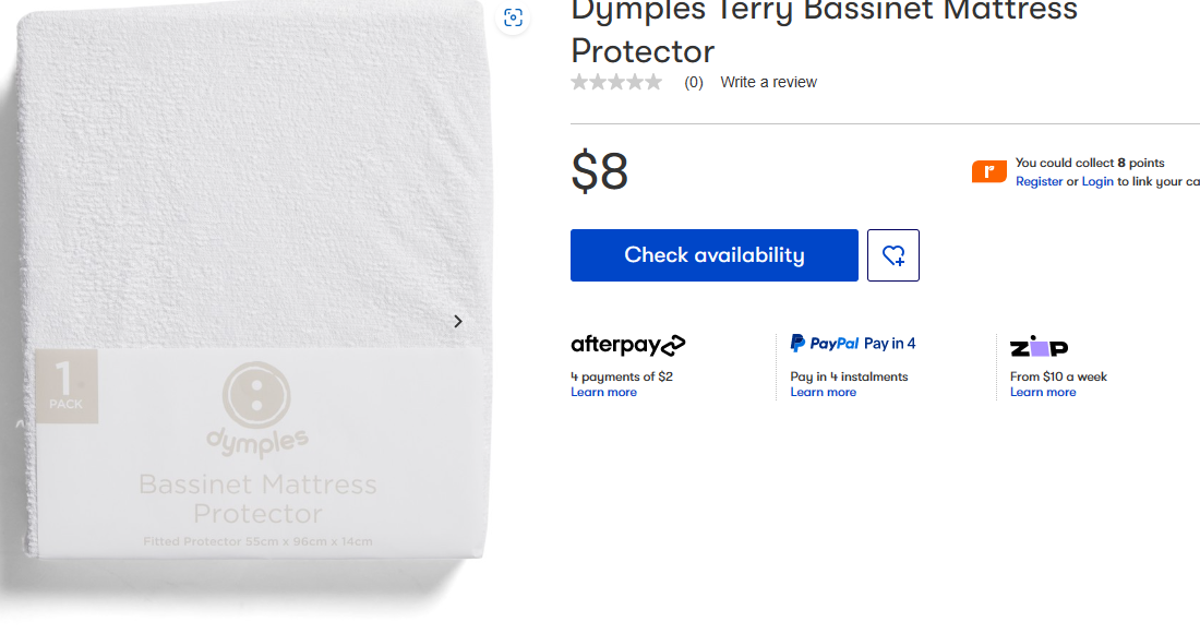 Bassinett Mattress protector