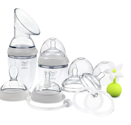 Haakaa pump and bottle set