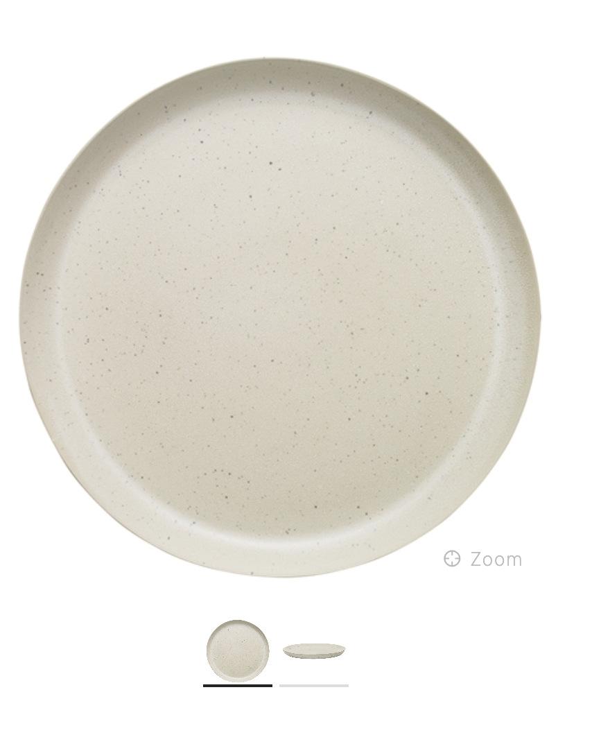 Ecology Malta Round Platter 35cm Linen