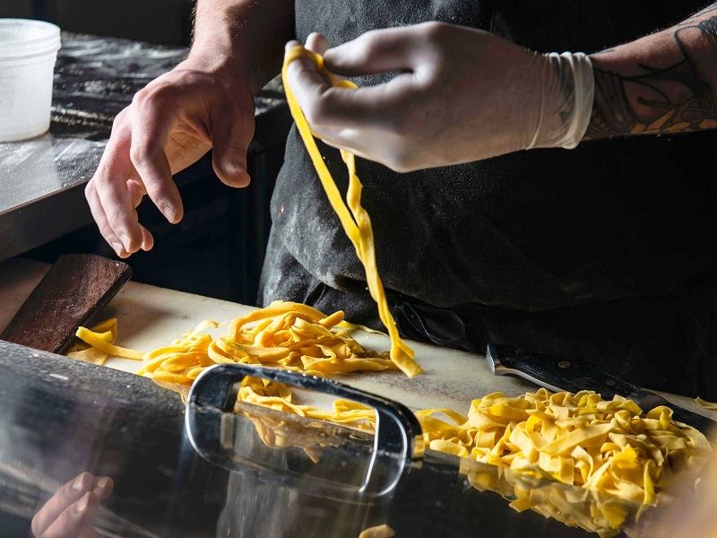 Pasta making in Varenna