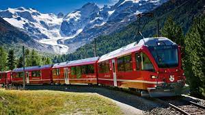 Breakfast on the Bernina express