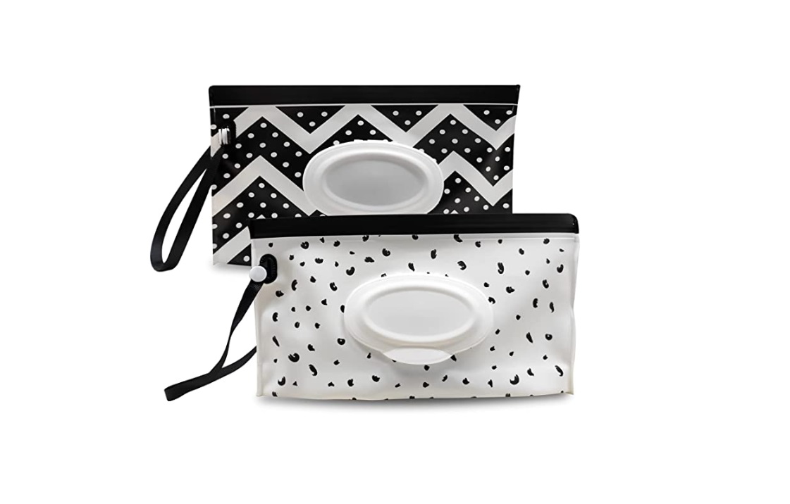 Reusable Travel Wet Wipe Pouch (2PACK)