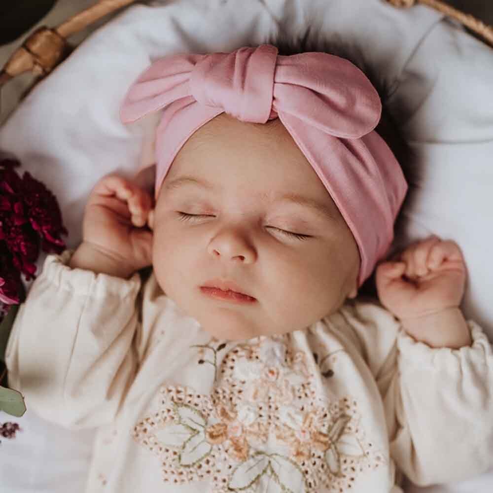 Linen baby head wrap