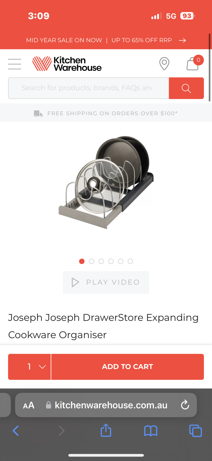 Joseph Joseph DrawerStore Expanding Cookware Organiser