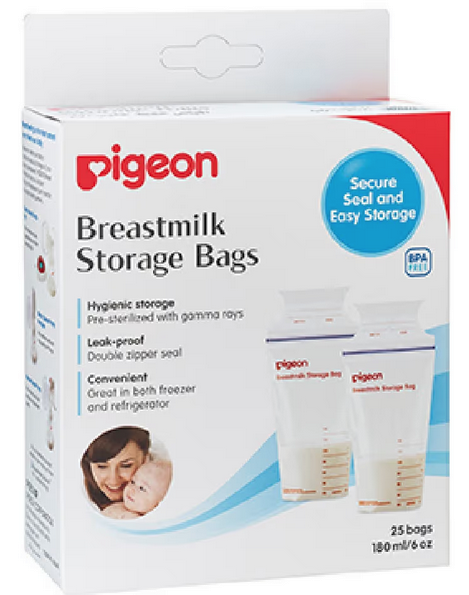 Pigeon Breastmilk Storage Bags - 25 Pack