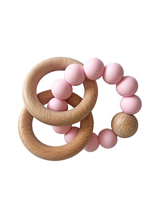 ALIMROSE-NATURAL BEECHWOOD TEETHER RING