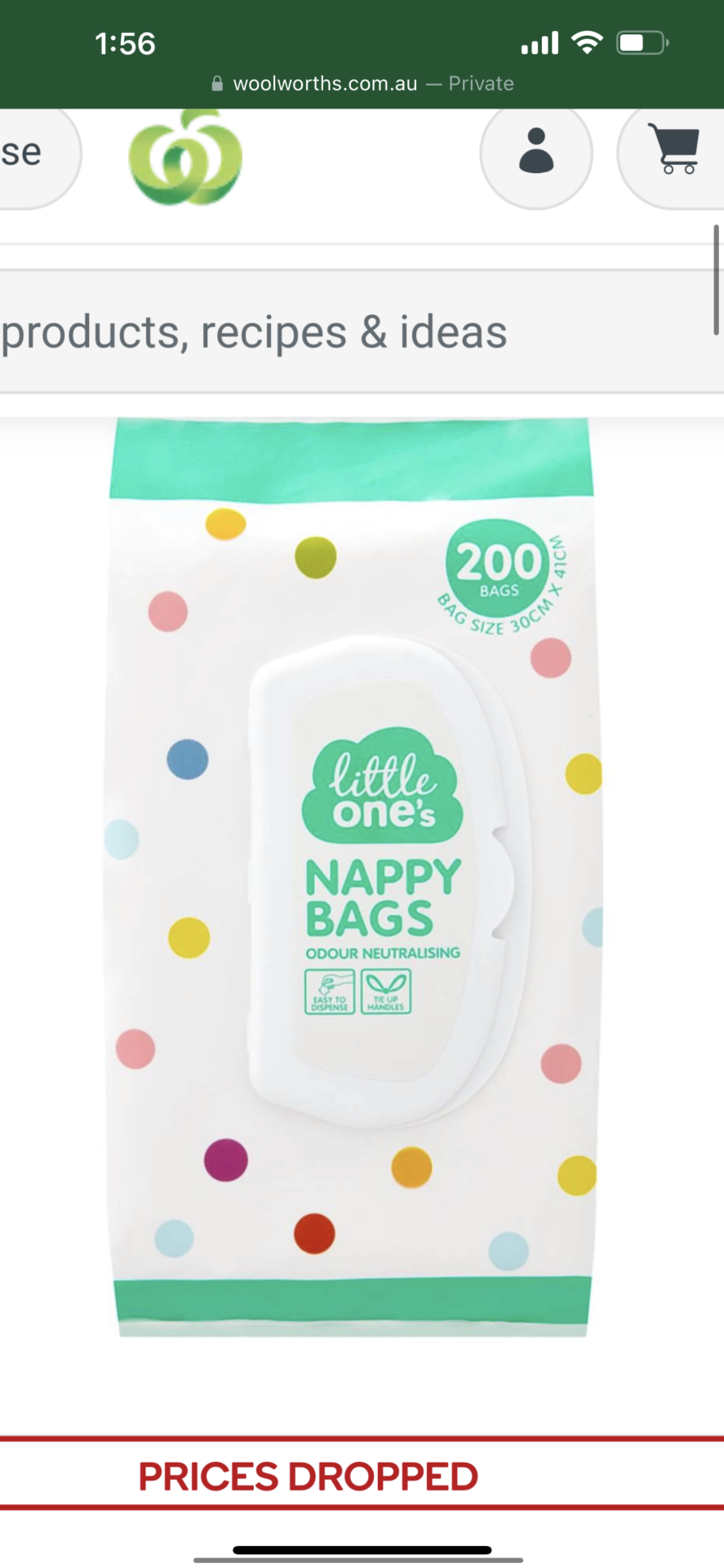 Little ones nappy bags