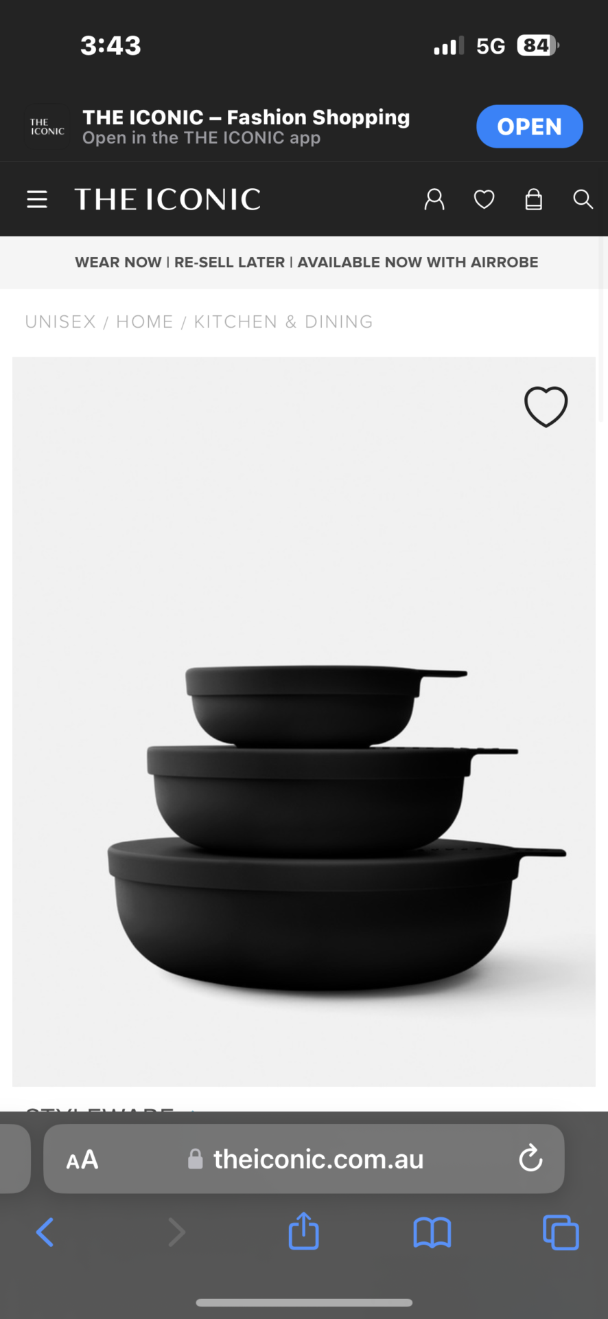 Styleware Nesting Bowl Collection 3 Piece