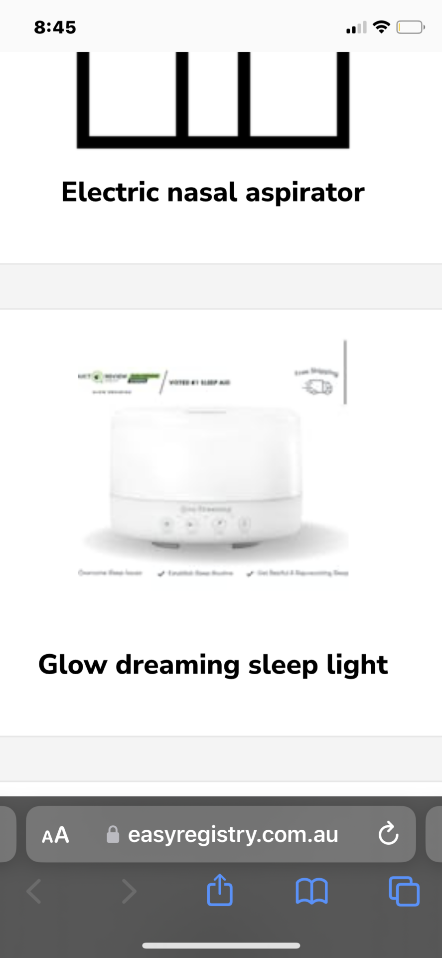 Glow dreaming sleep light