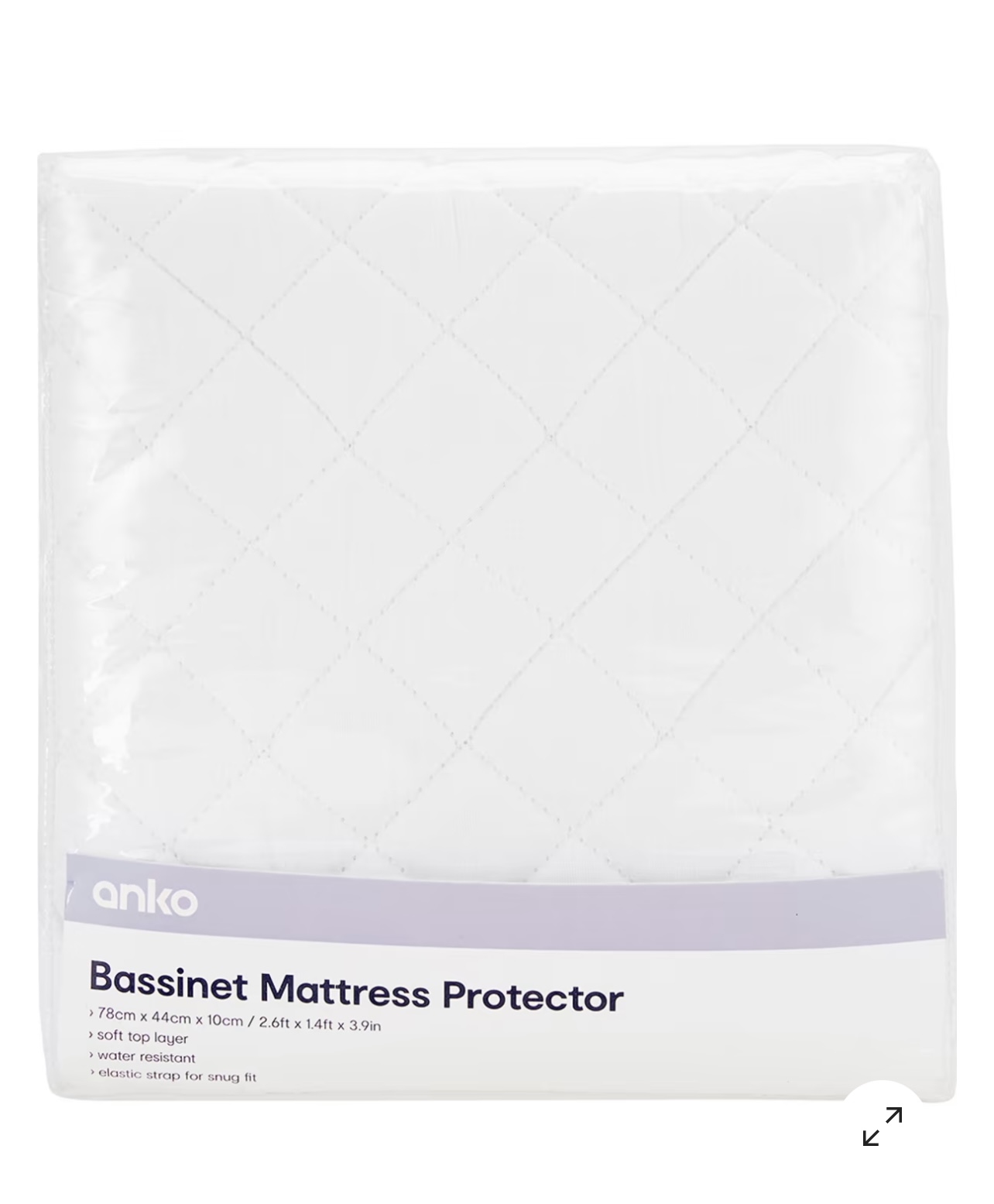 Bassinet mattress protector