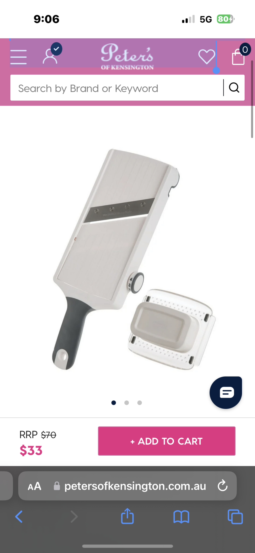 PROGRESSIVE  Hand Held Adjustable Slicer