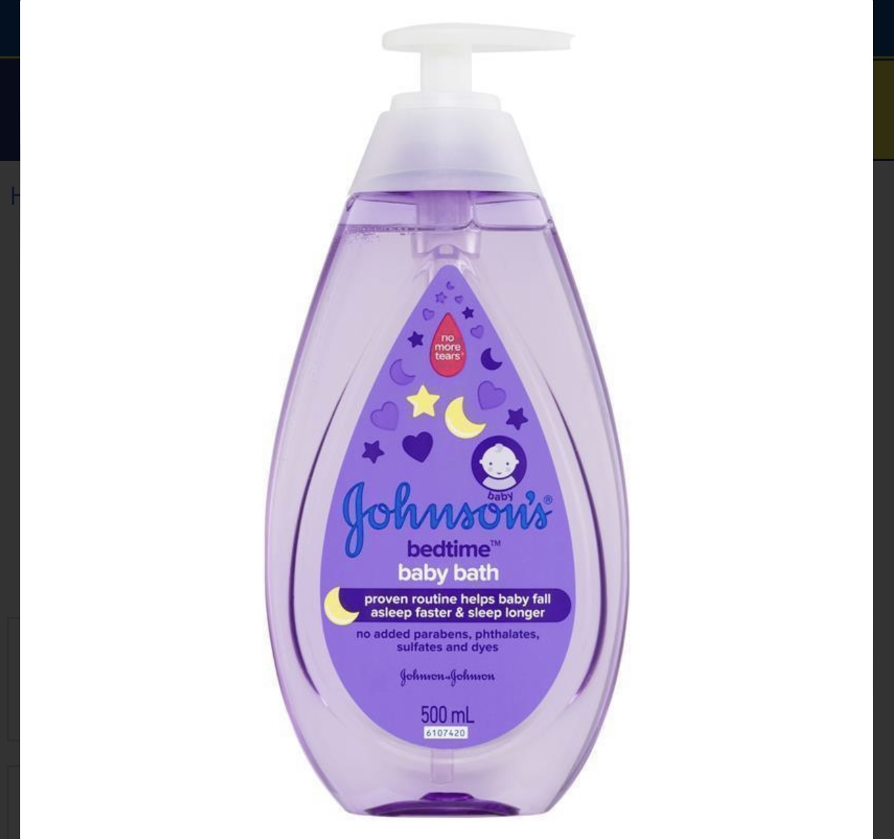 Johnson’s bedtime baby bath