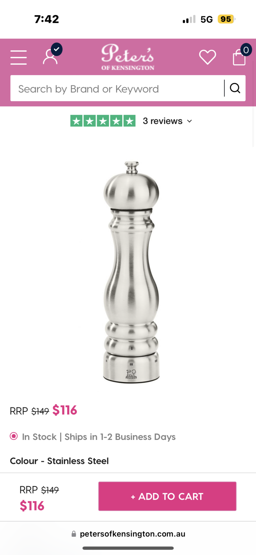 Peugeot Paris Pepper Mill