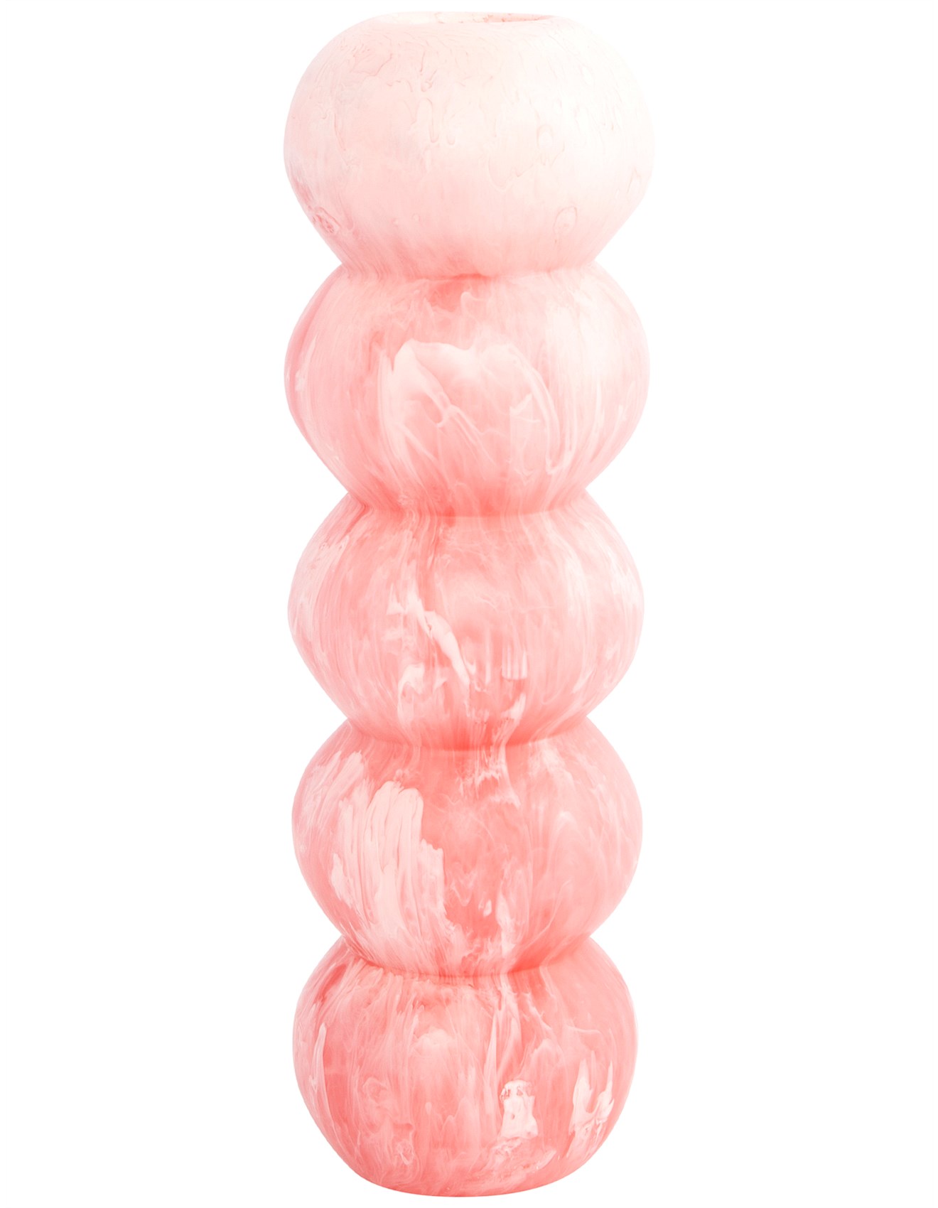 Dinasour Designs PEARL STACK VASE MEDIUM PINK GUAVA