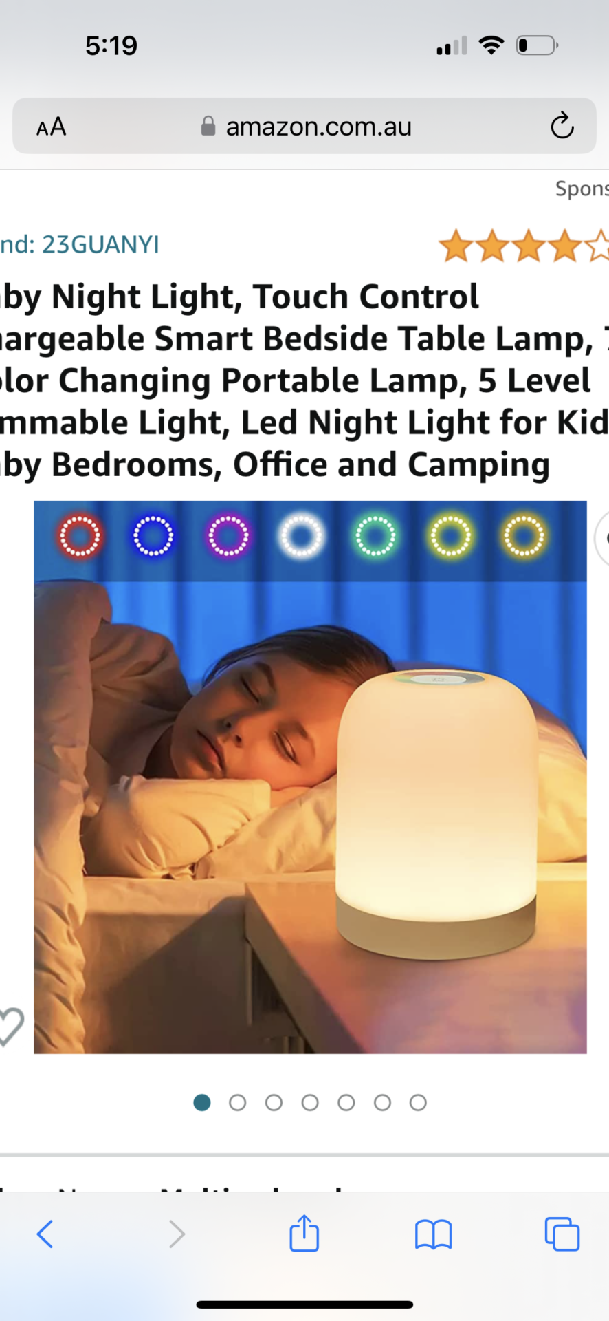 Baby night light