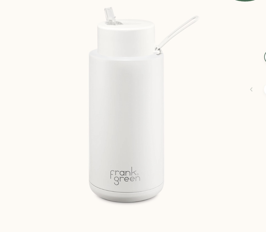 Frank Green Waterbottle in white