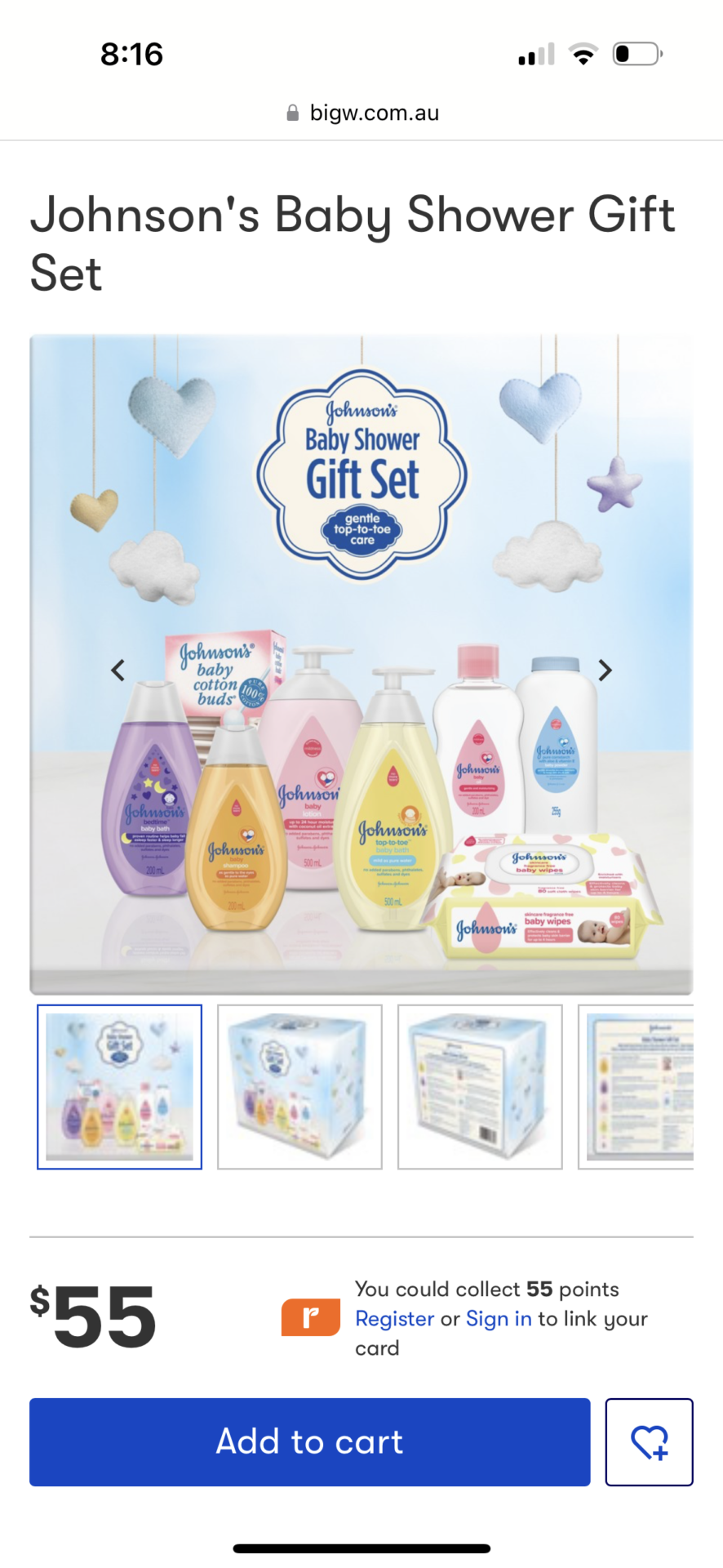 Johnson’s gift set