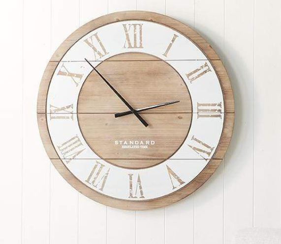 MyHouse Large Wooden Clock