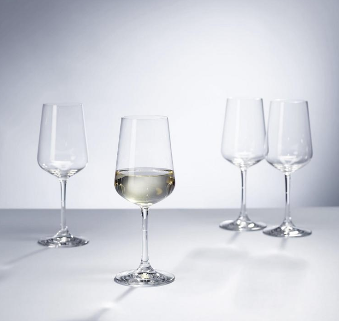 White wine glasses