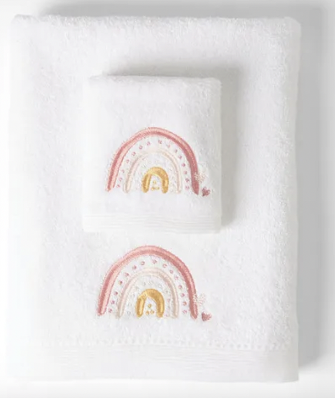 Bath towel + face washer set