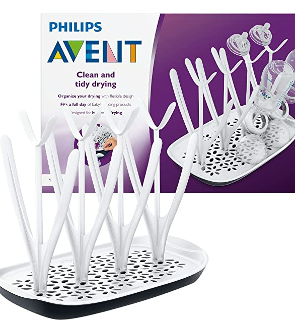 Philips Avent Baby Bottle Drying Rack, White