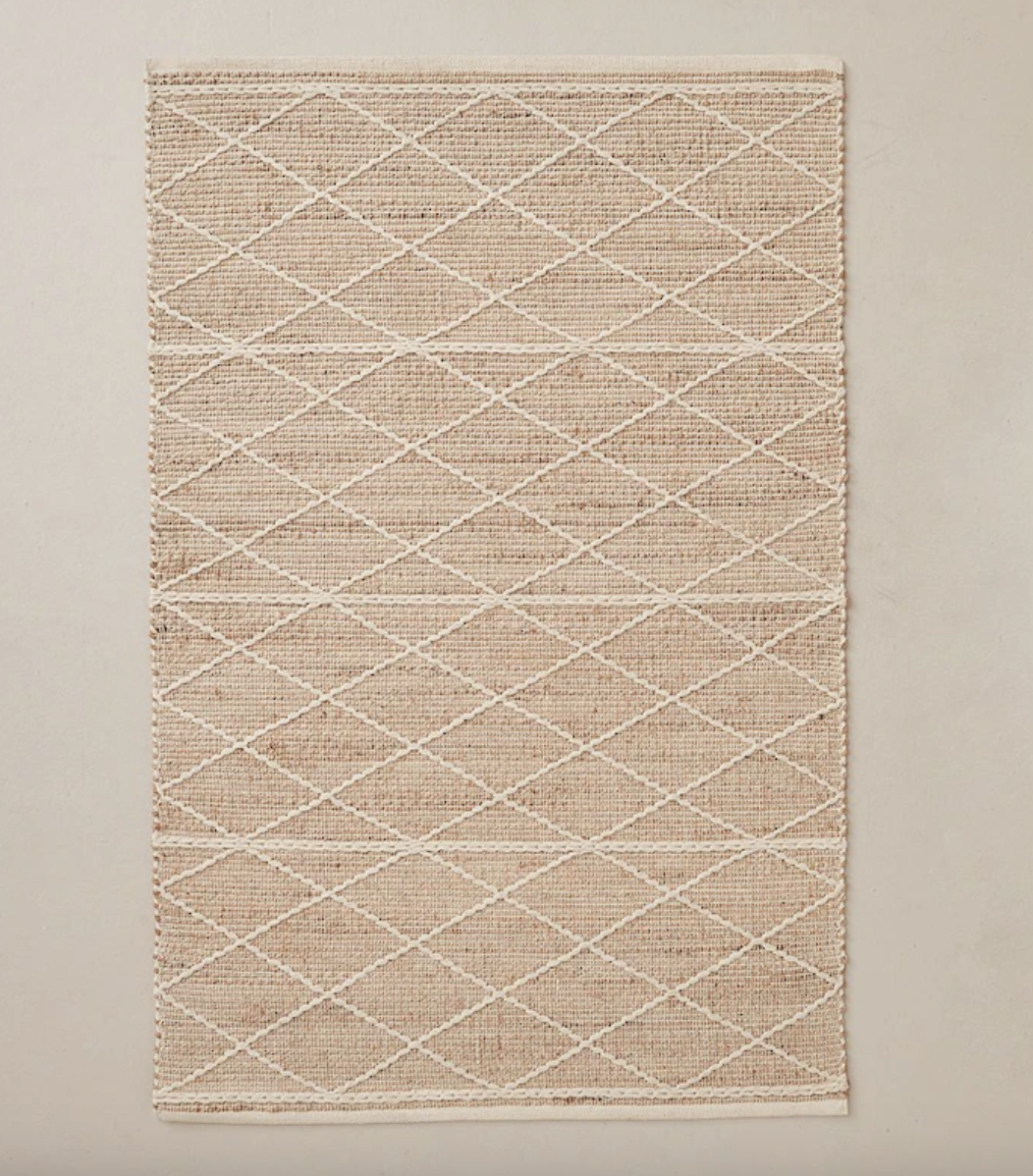 Hagen Diamond Lattice Rug - 120cm x 180cm