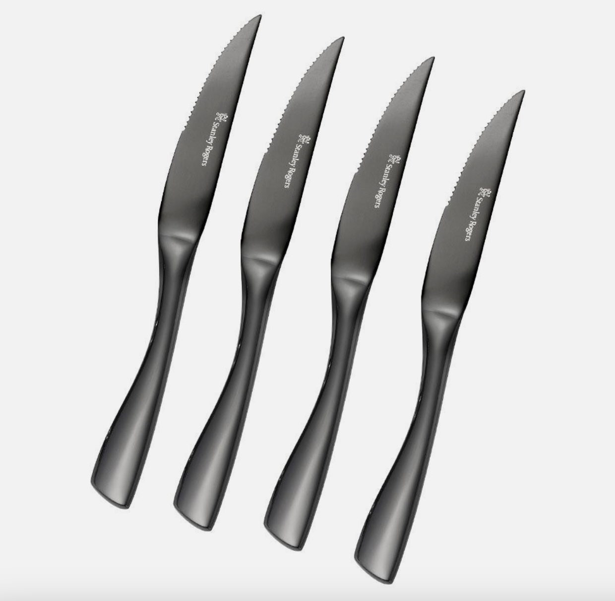 Stanley Rogers Soho Steak Knives Set of 4 Onyx