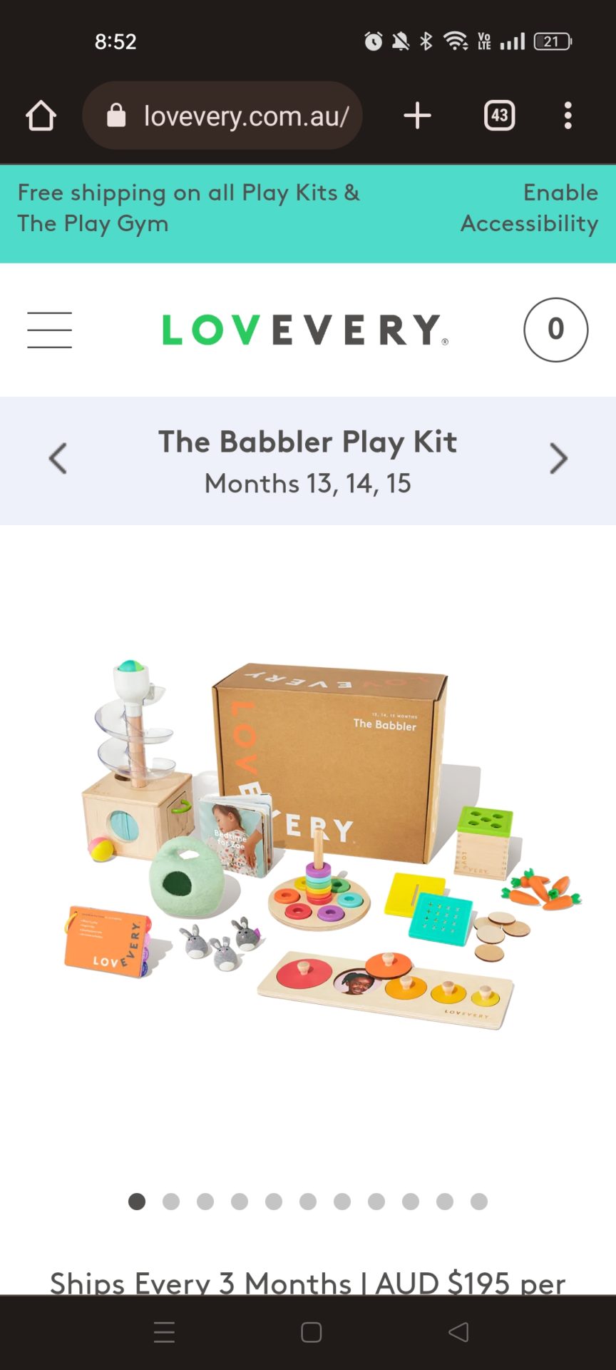 Lovevery the babbler play kit