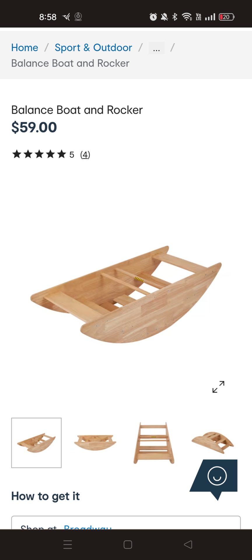 Balance boat rocker