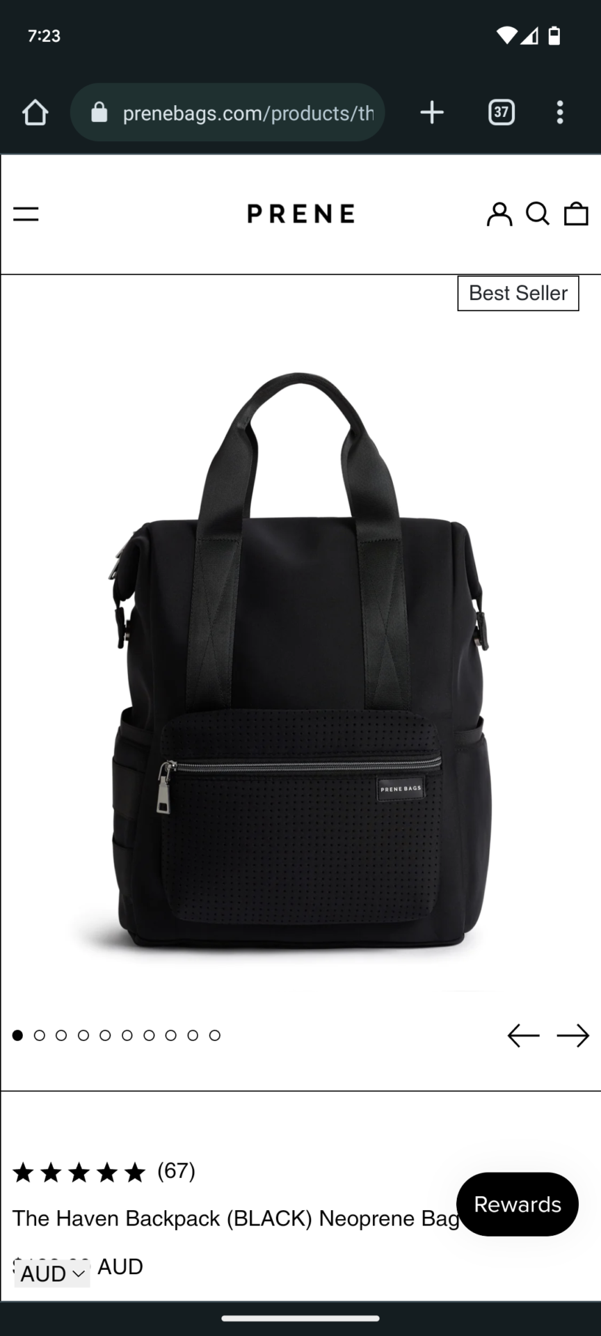 Prene haven backpack (nappy bag)