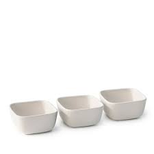 White Condiment Dish Set