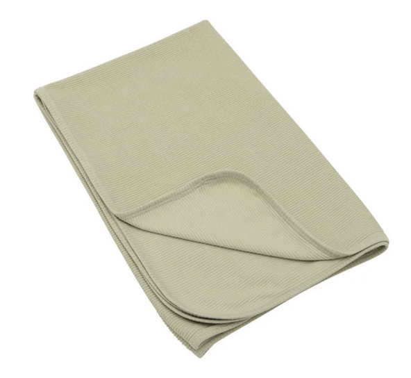 Basic Label Co- Ribbed Swaddle - Pistachio