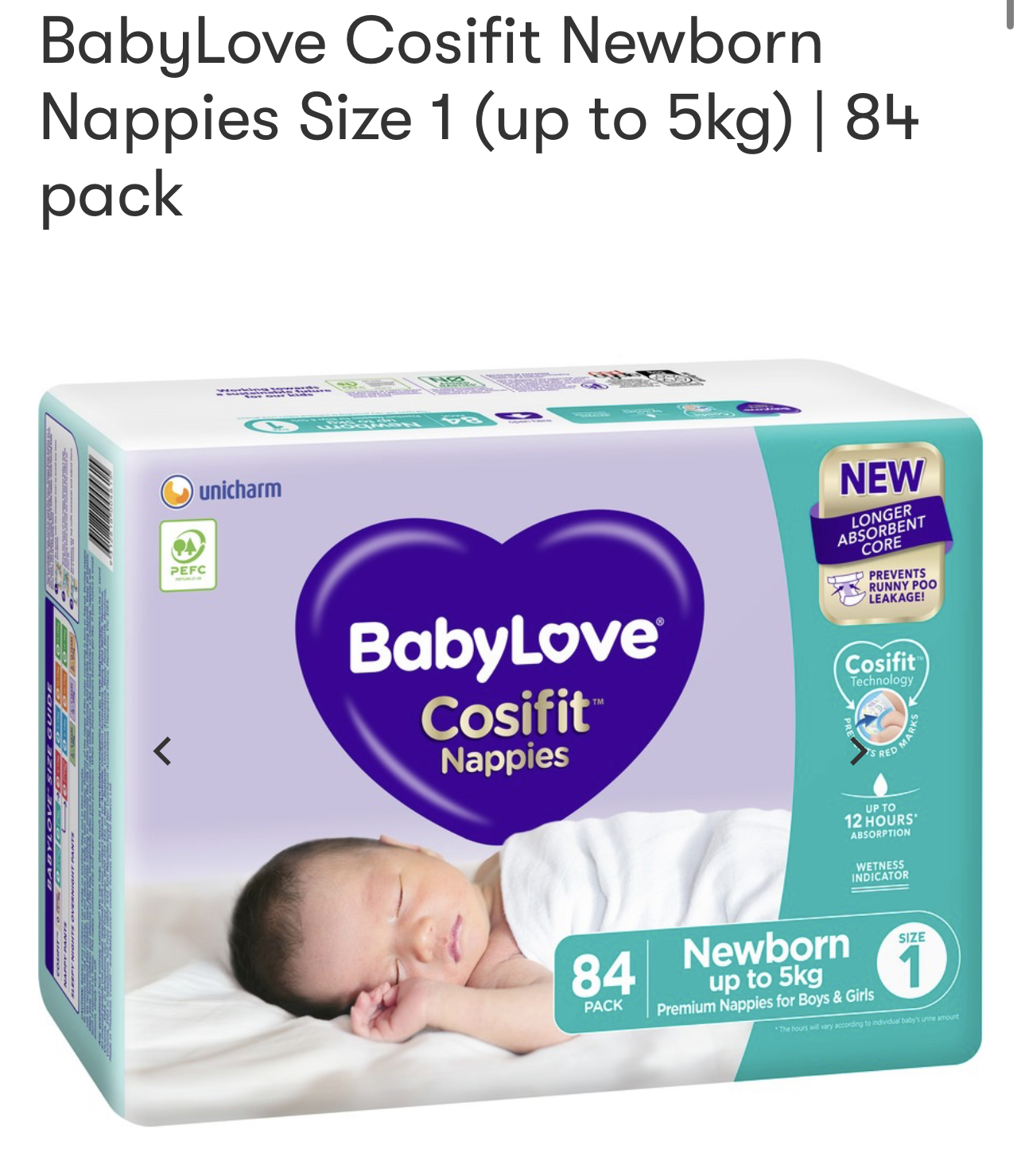 Nappies any brand