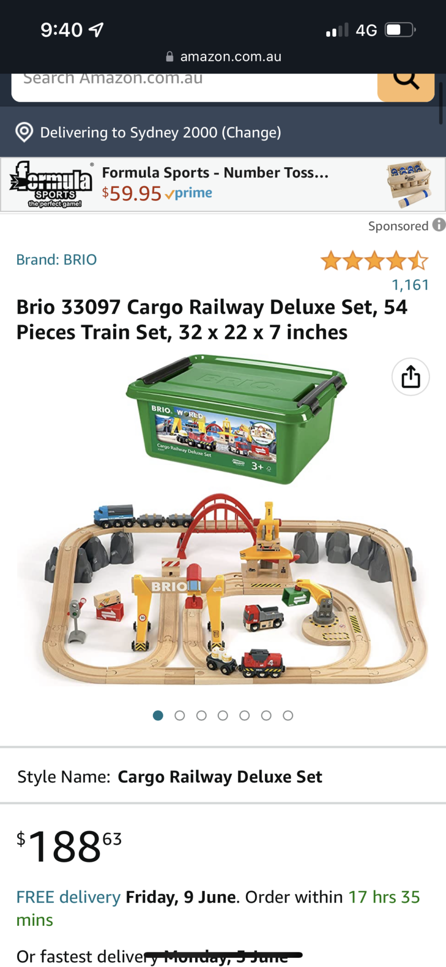 Brio deluxe wooden train set