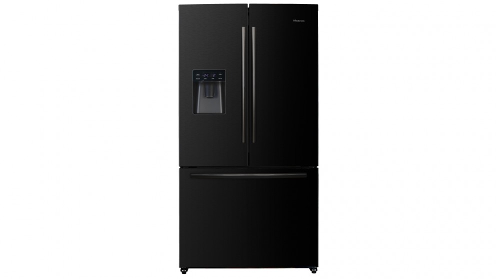 Hisense 577L French Door Fridge with Water Dispenser - Black Steel