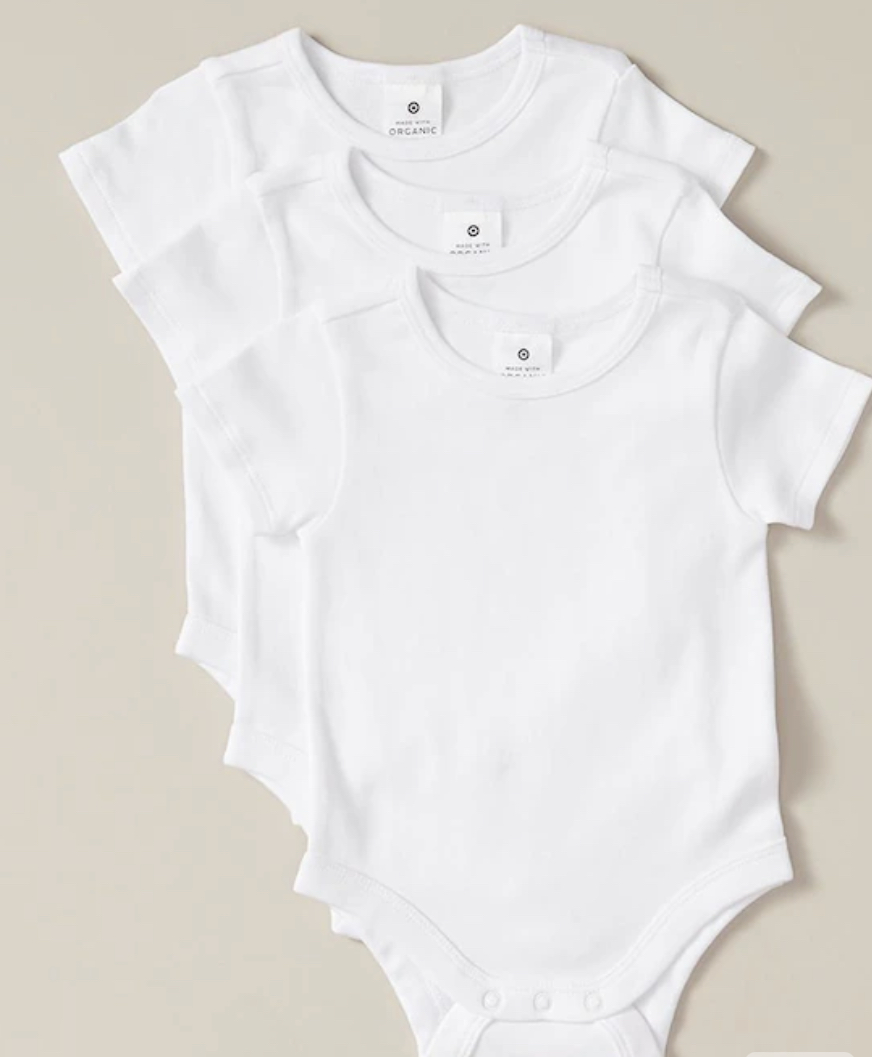 Short sleeve bodysuit (3 pack)