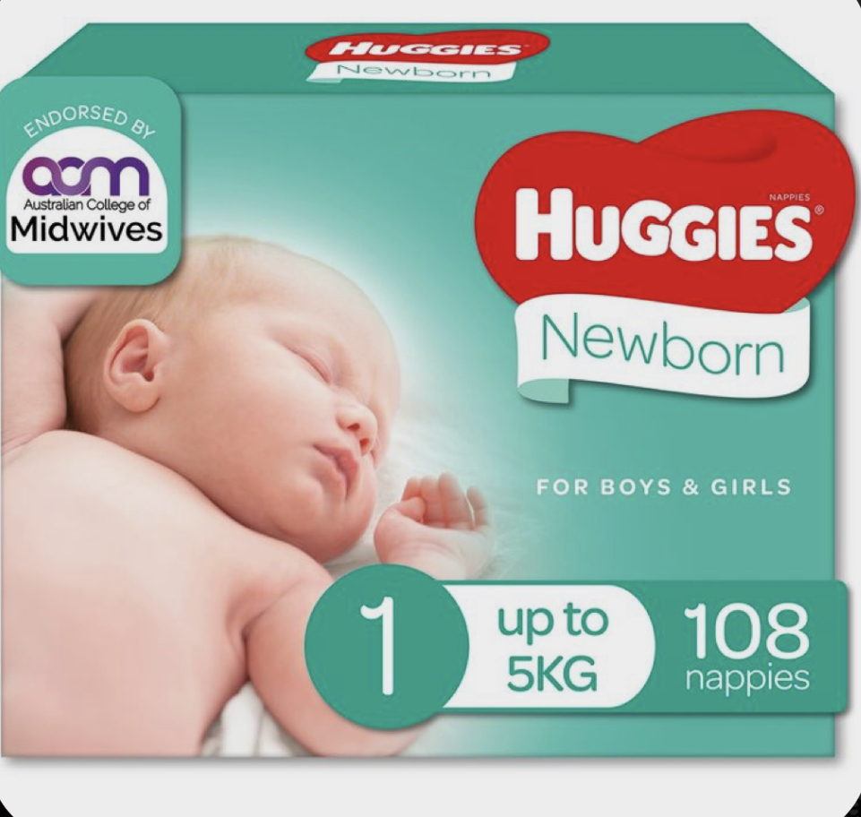 Nappies, baby wipes etc