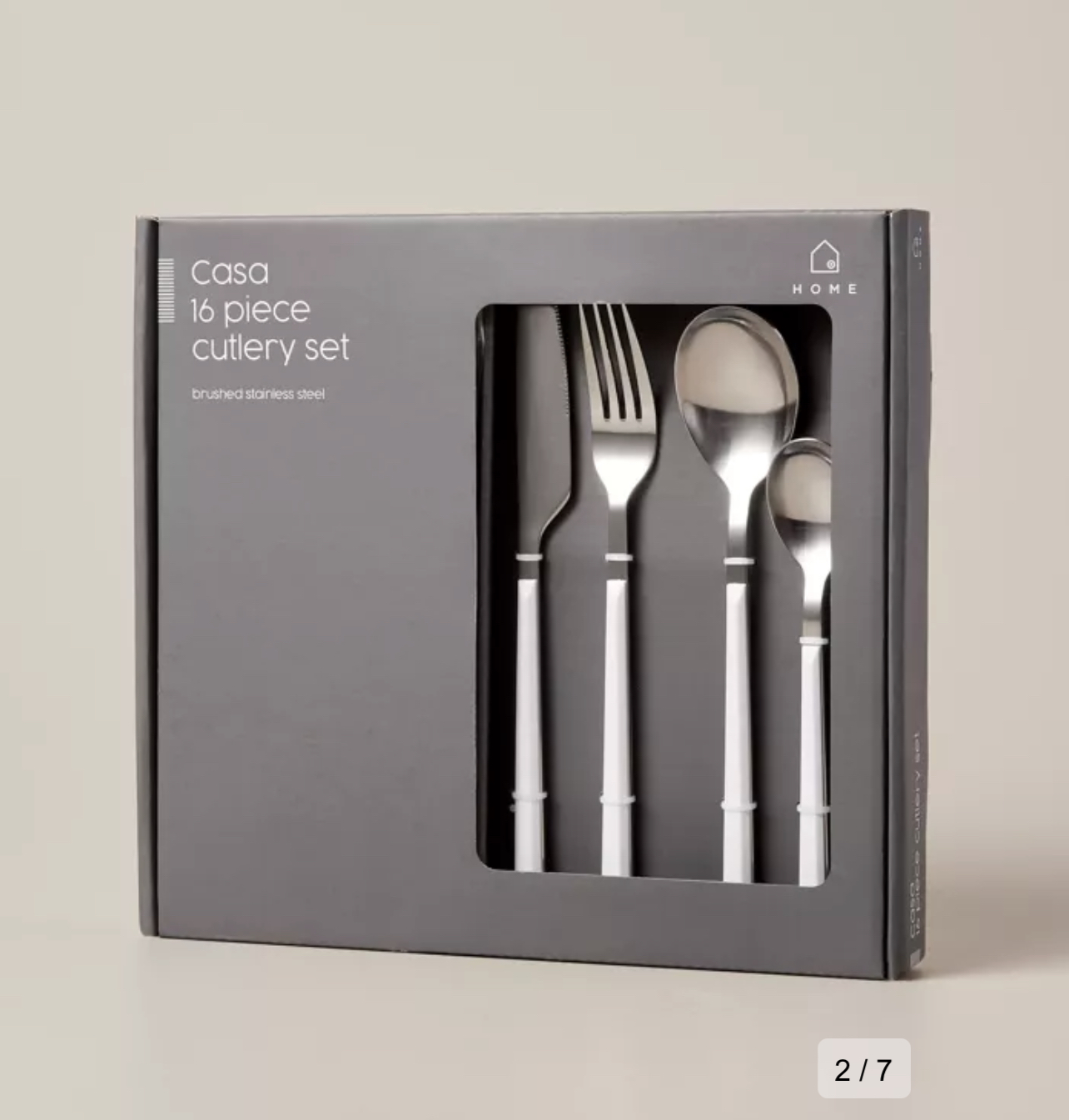 Casa 16 Piece Brushed Stainless Steel Cutlery Set