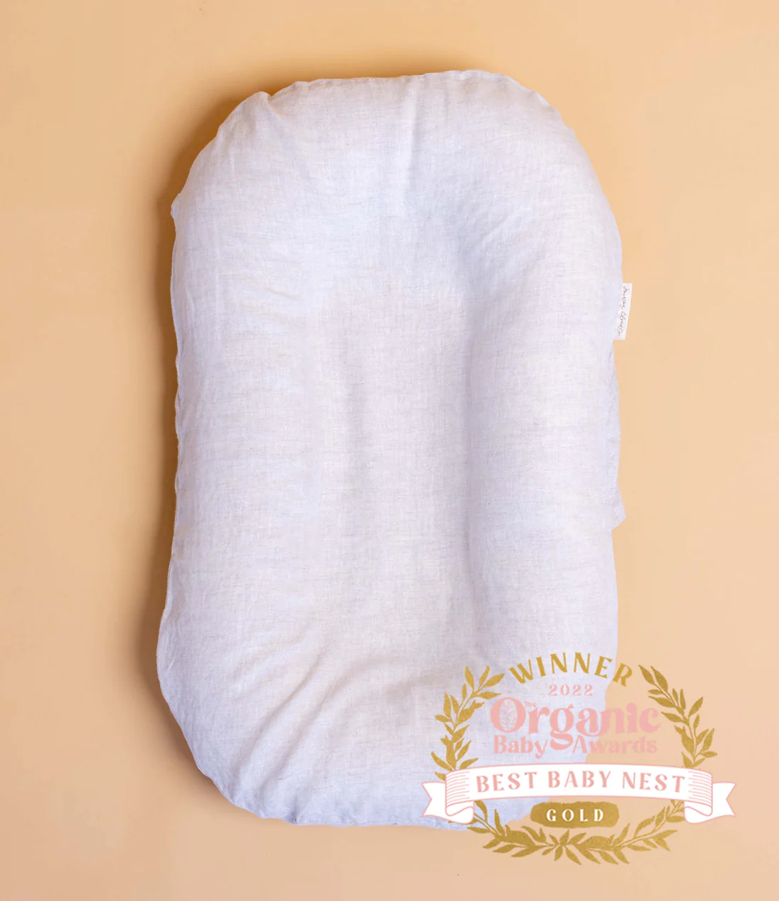 Bubba Cloud Organic Baby Lounger Sand Dune Linen