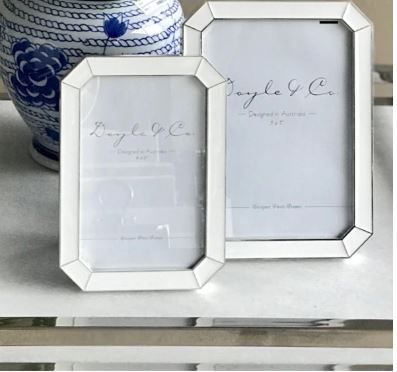 White & Silver Photo Frame