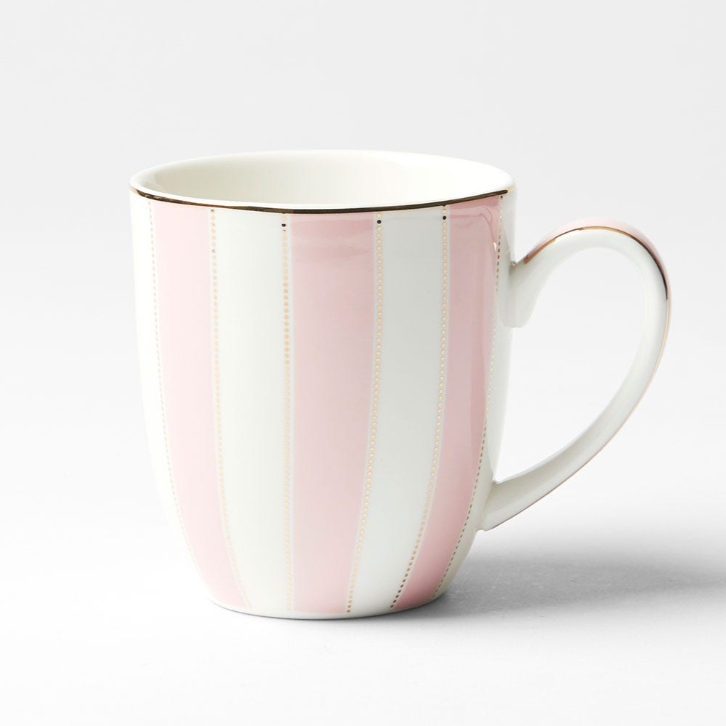 Miss Stripe Mug- Pink