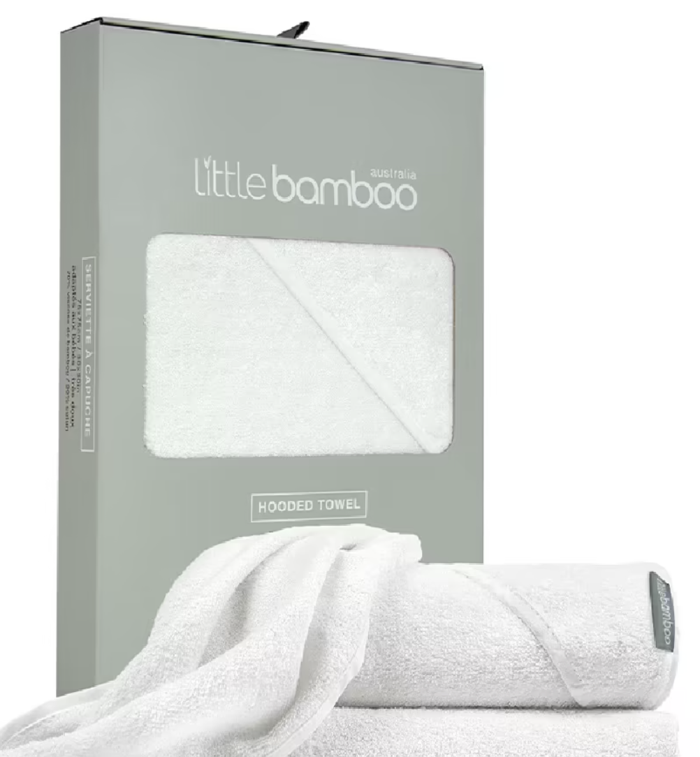 Special Zoom Little Bamboo Hooded Towel Natural