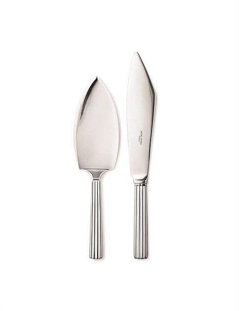 GEORG JENSEN BERNADOTTE CAKE SET 2 PIECES