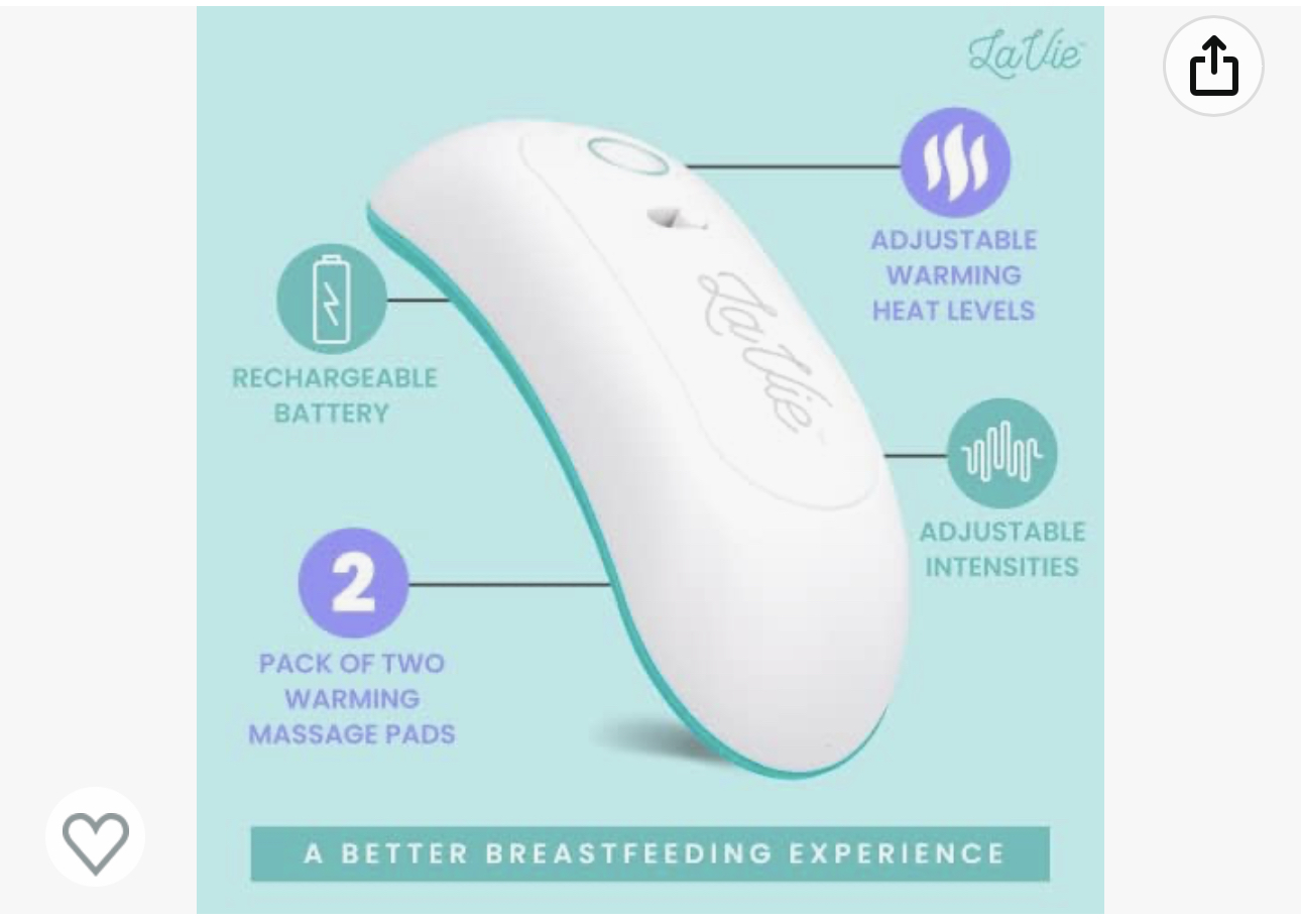 LaVie breastfeeding warming massager